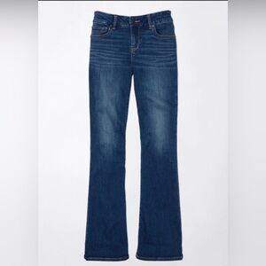 American Eagle NWOT Curvy Kick Boot Low Rise Bootcut Jeans Size 2 Long 2L
